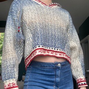 Anthropologie Pilcro Abstract Sweater Hoodie